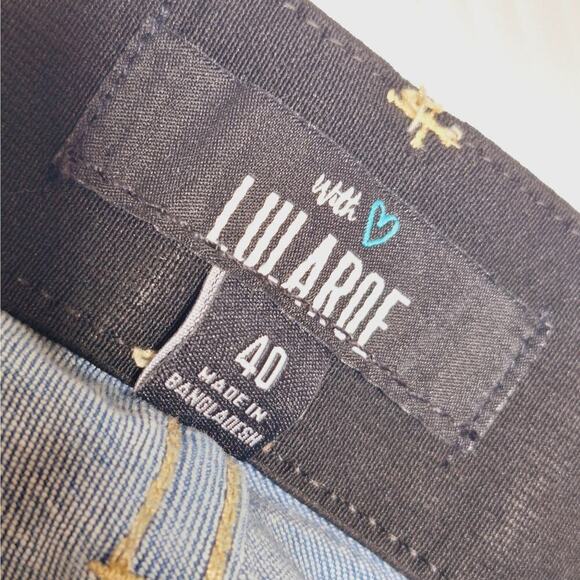 Lularoe High Rise Slim Straight Jean 40 (20-21W) Magic Waist Light Wash Stretch - Picture 4 of 9